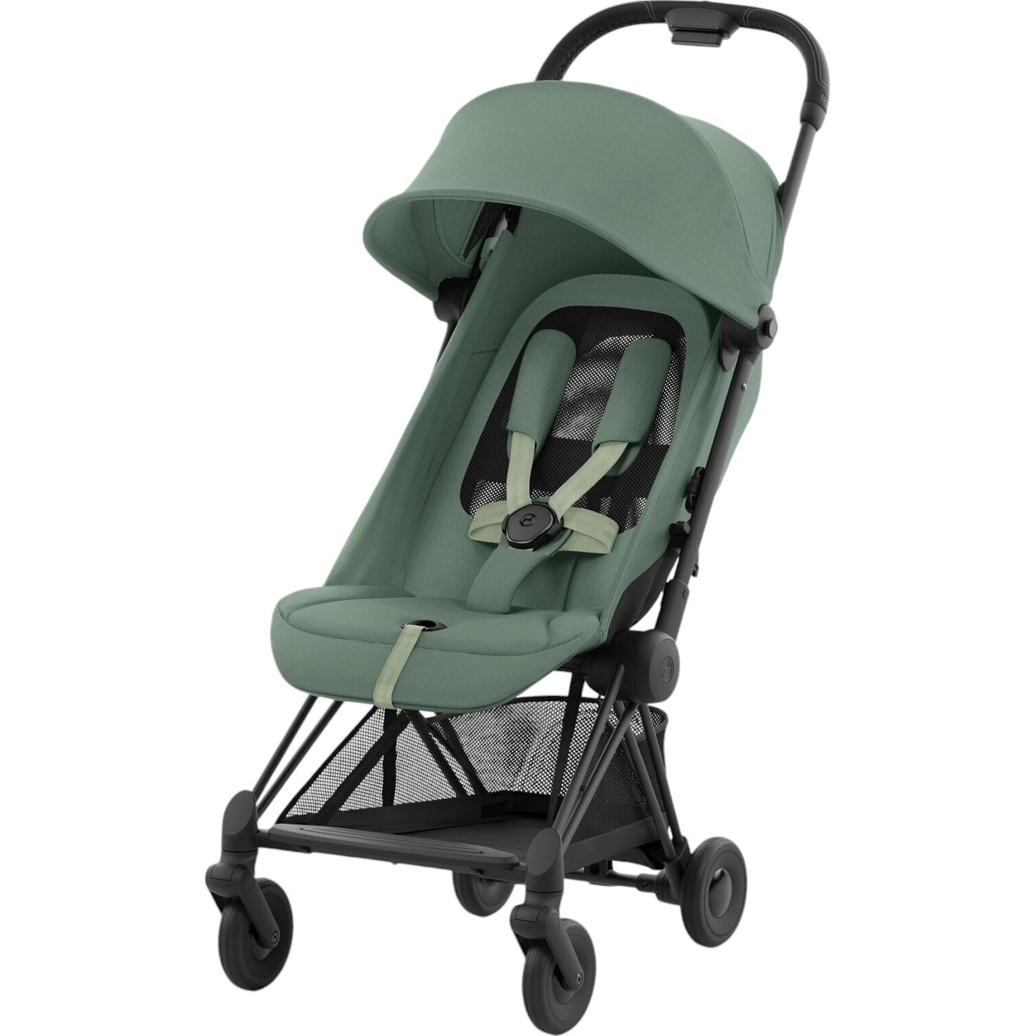 Прогулочная коляска Cybex Coya Matt Black Leaf Green (522004355) - фото 3