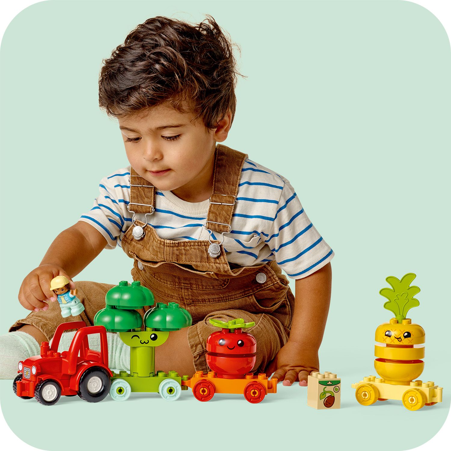 Конструктор LEGO DUPLO Трактор для вирощування фруктів та овочів, 19 деталей (10982) - фото 3