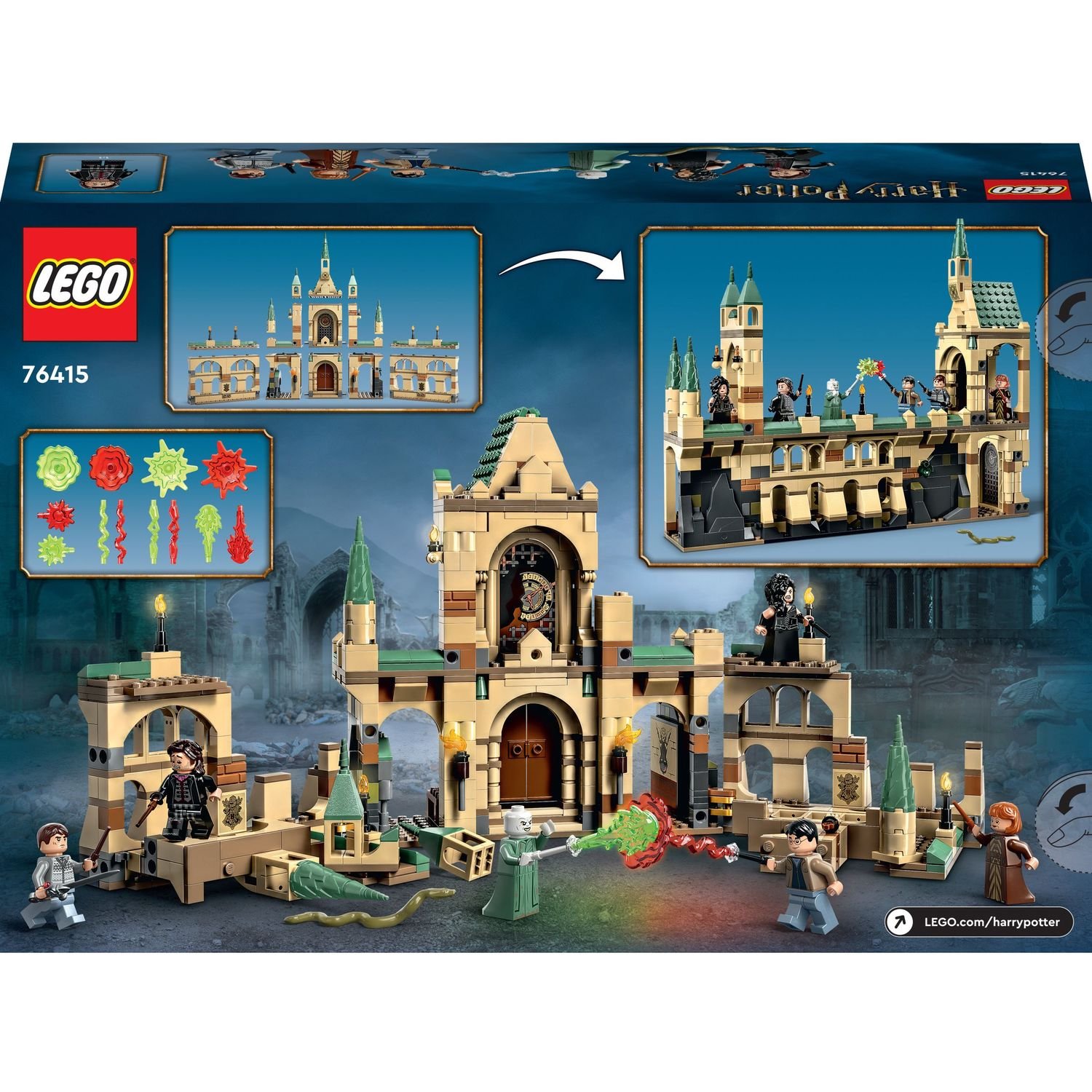 Конструктор LEGO Harry Potter Битва за Хогвартс, 728 деталей (76415) - фото 3