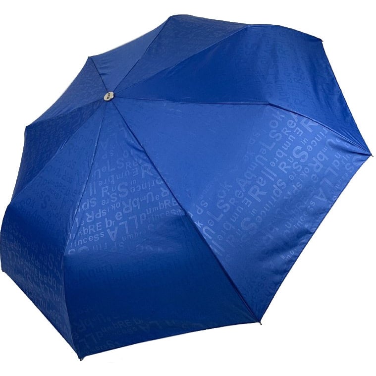 Жіноча складана парасолька напівавтомат Max 97 см синя - фото 1