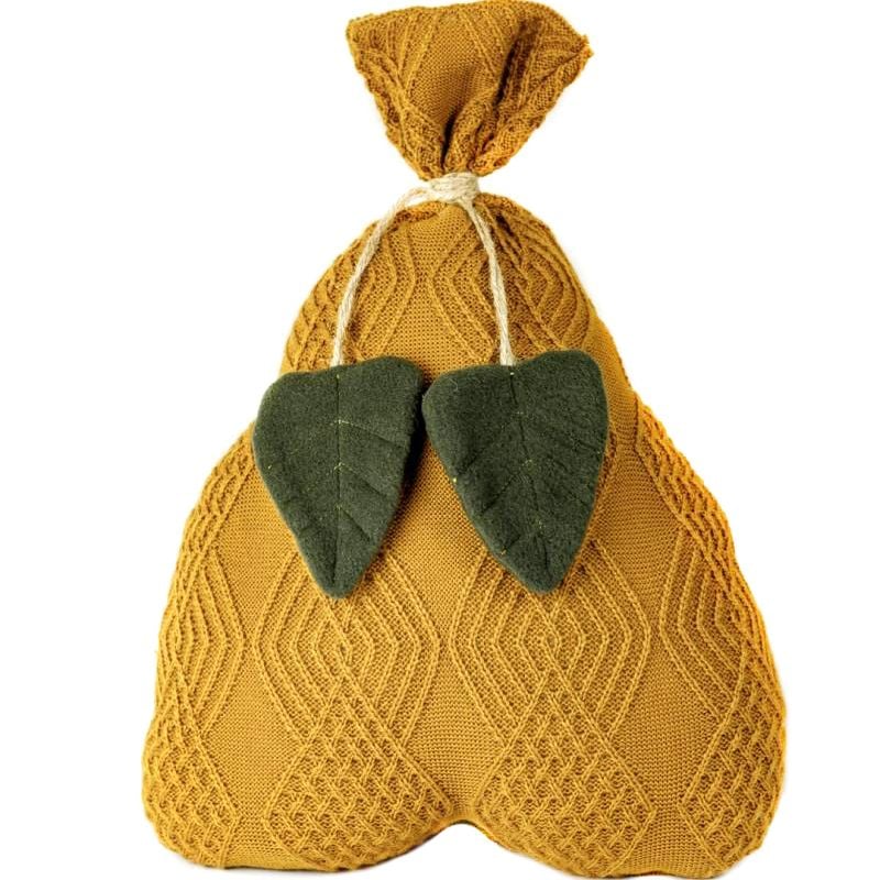 Декоративний текстильний виріб Прованс Подушка-груша, охра, 40 см (30786) - фото 1