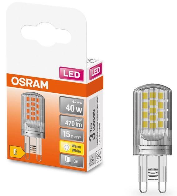 Світлодіодна лампа Osram LED G9 4.2W 2700К PIN40 (4058075432390) - фото 2