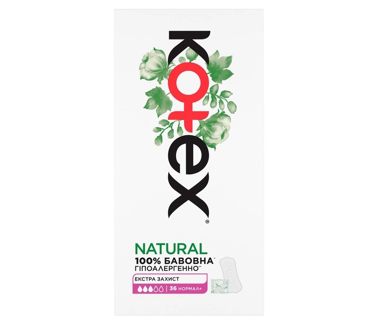 Ежедневные гигиенические прокладки Kotex Natural Normal+ 36 шт - фото 2