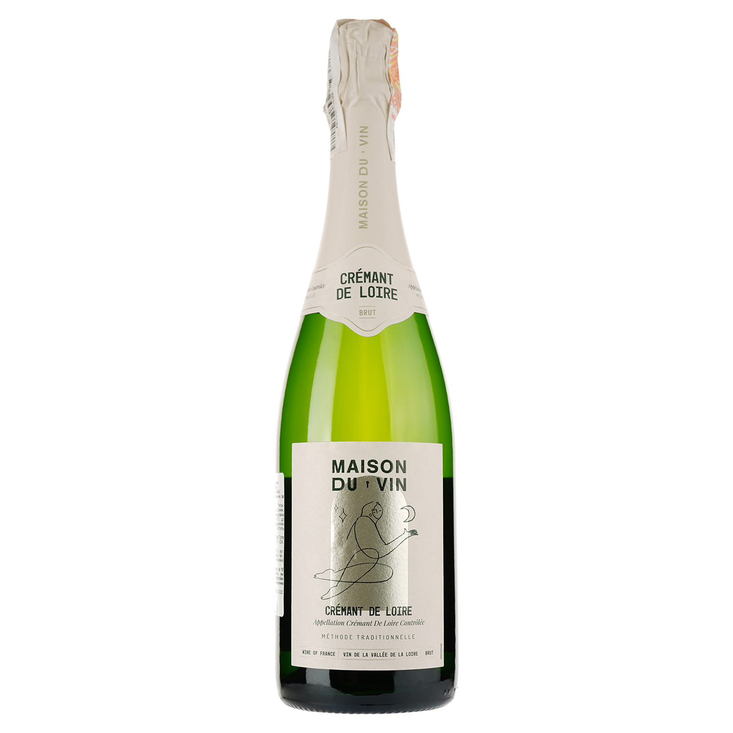Вино ігристе Maison du Vin Cremant, біле, брют, 0,75 л (916068) - фото 1