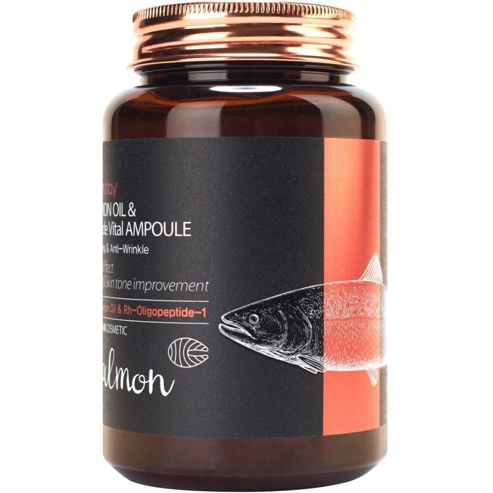Сыворотка для лица FarmStay Salmon Oil & Peptide Vital Ampoule 250 мл - фото 3
