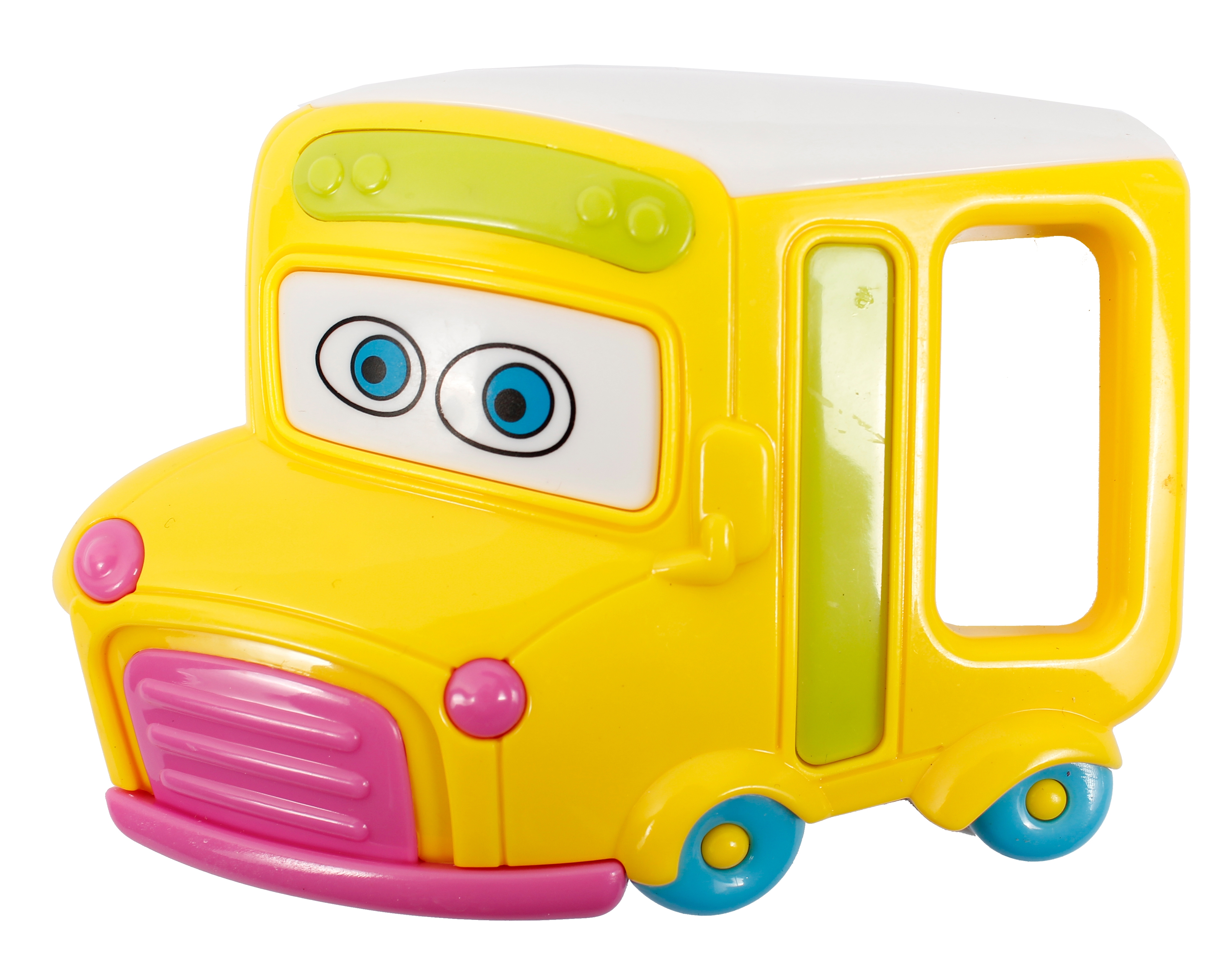 Игрушка-погремушка Курносики Автобус, желтый (7125) - фото 1