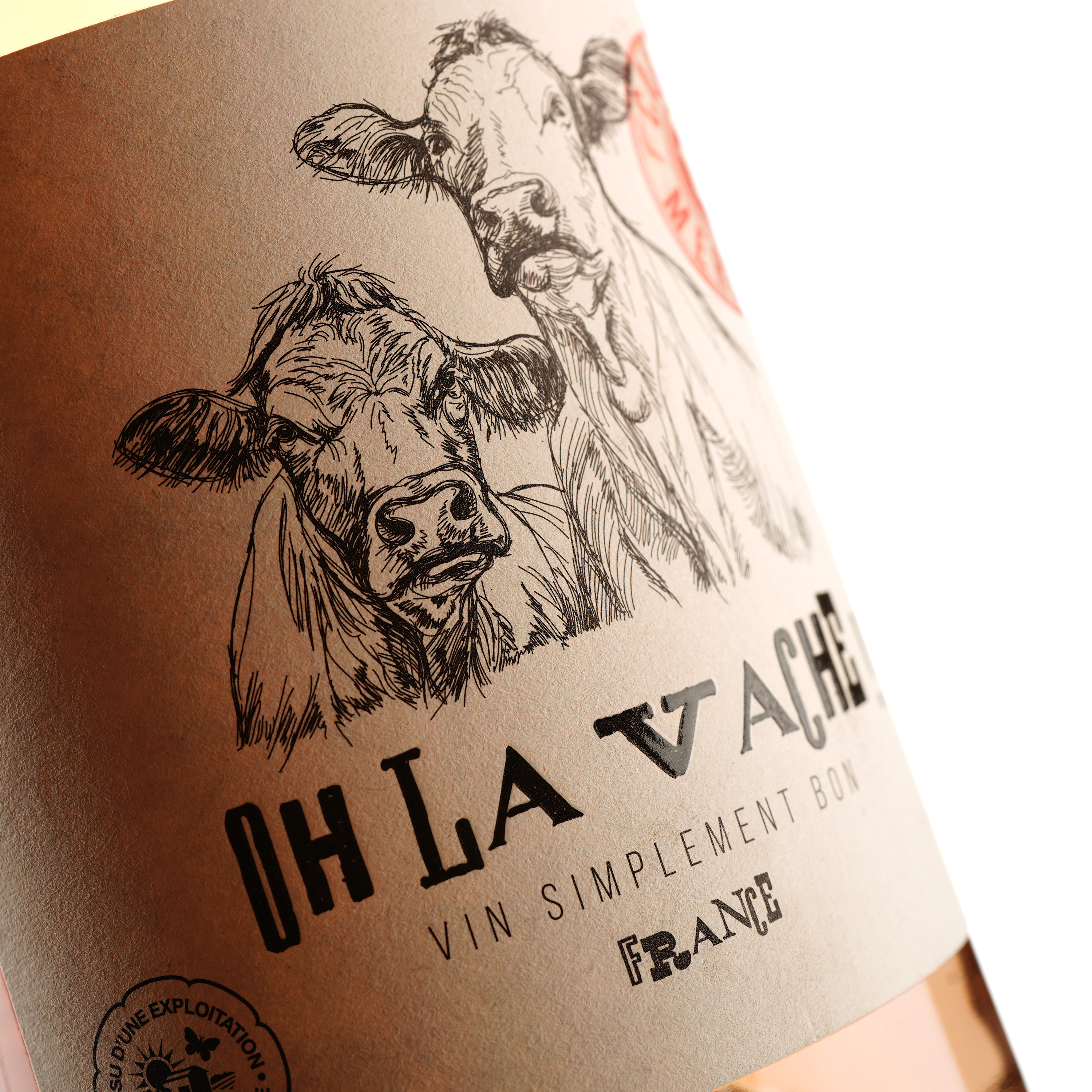 Вино Oh la Vache Atlantique, розовое, сухое, 12%, 0,75 л (480094) - фото 3