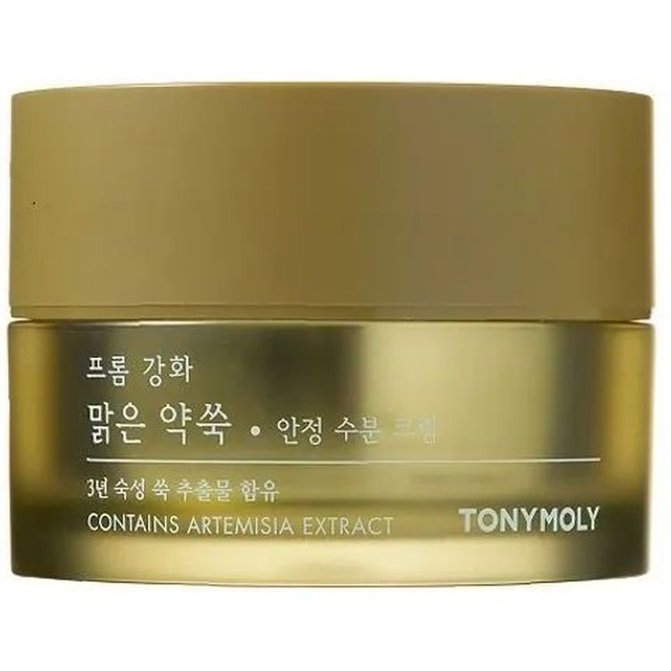 Крем для обличчя Tony Moly Ganghwa Pure Artemisia Calming Watery Cream, зволожуючий з екстрактом полину, 50 мл - фото 3