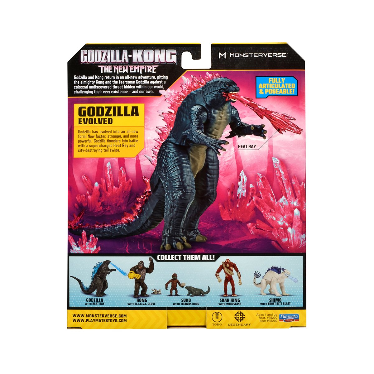 Ігрова фігурка Godzilla vs Kong Ґодзілла після еволюції з променем 15 см (35202) - фото 5