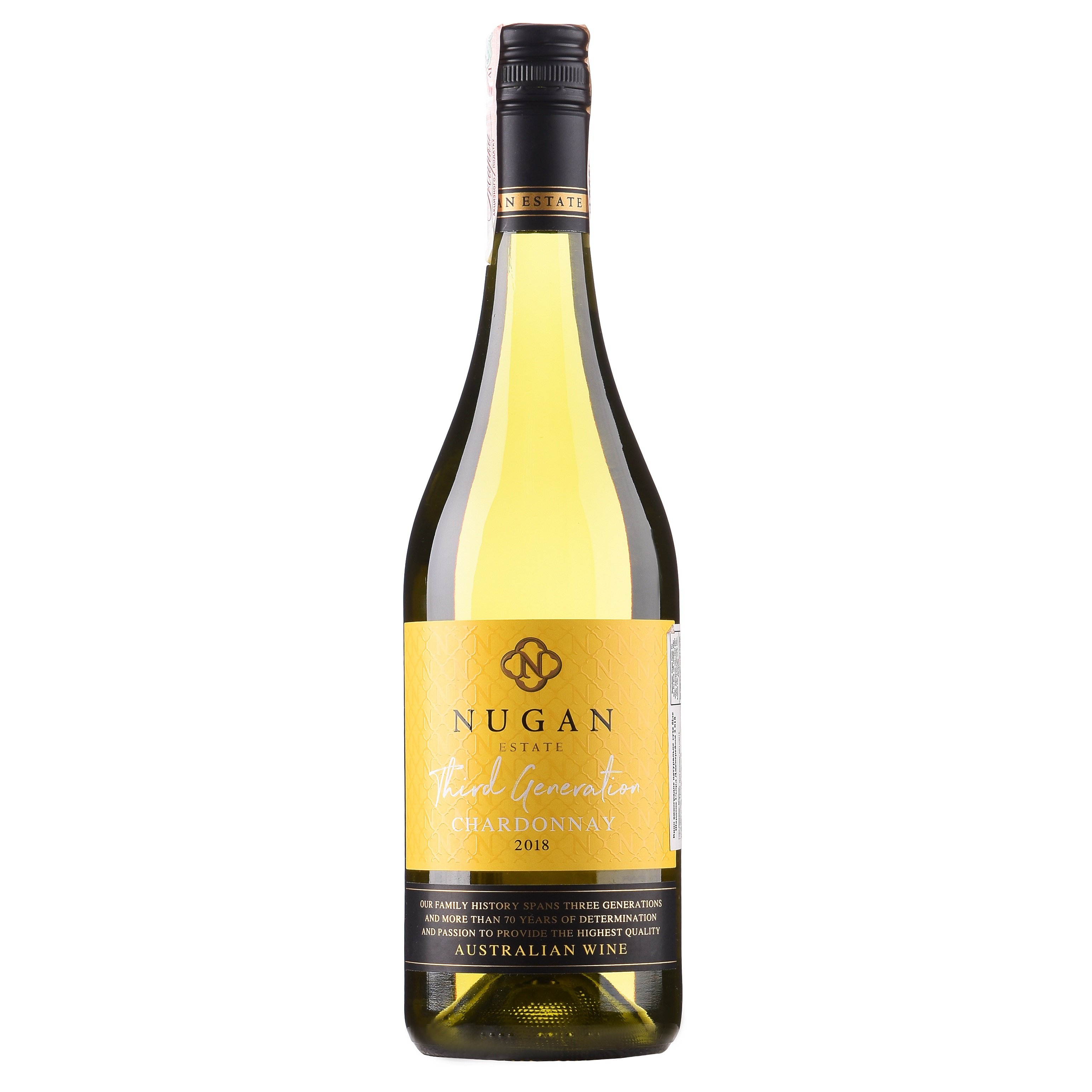Вино Nugan Estate Chardonnay Third Generation, белое, сухое, 0,75 л - фото 1