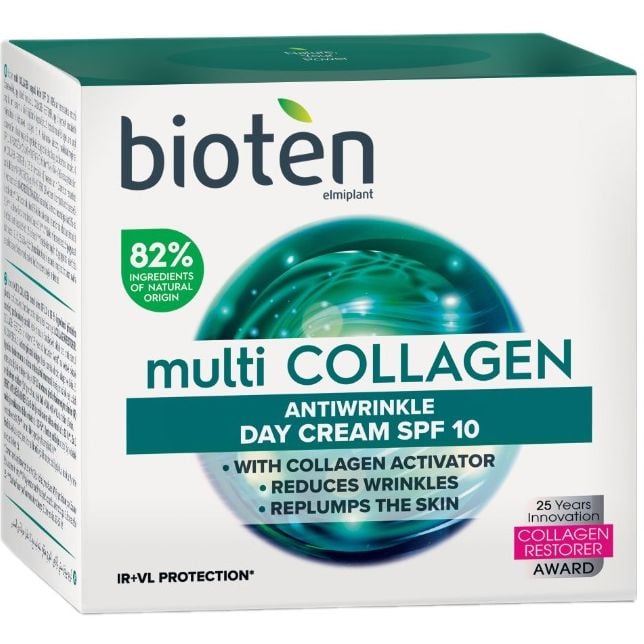 Дневной крем для лица Bioten Multi Collagen Antiwrinkle Day Cream SPF10 с колагеном 50 мл - фото 1