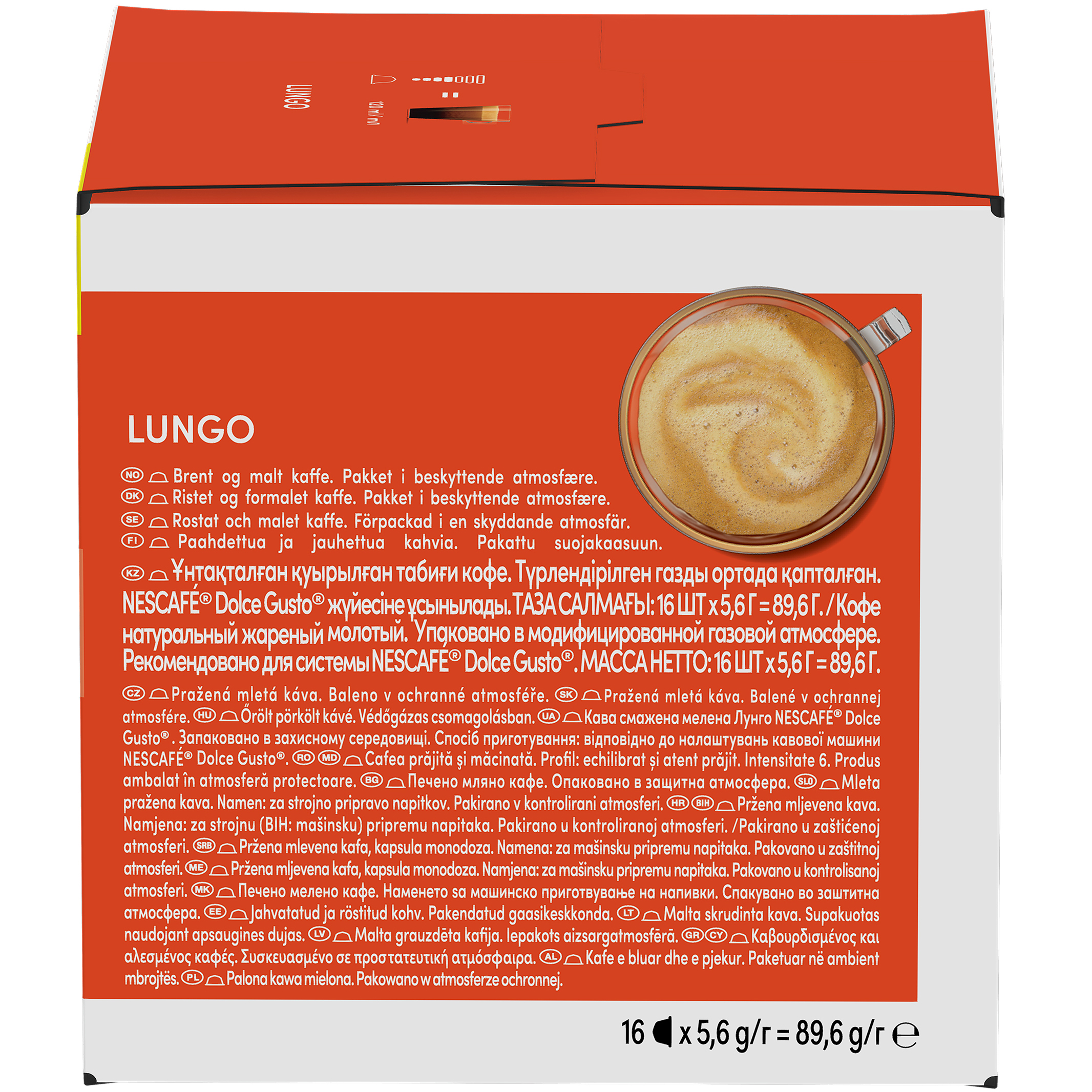 Набір кави в капсулах Nescafé Dolce Gusto Lungo 268.8 г (3 пак. x 89.6 г) - фото 4