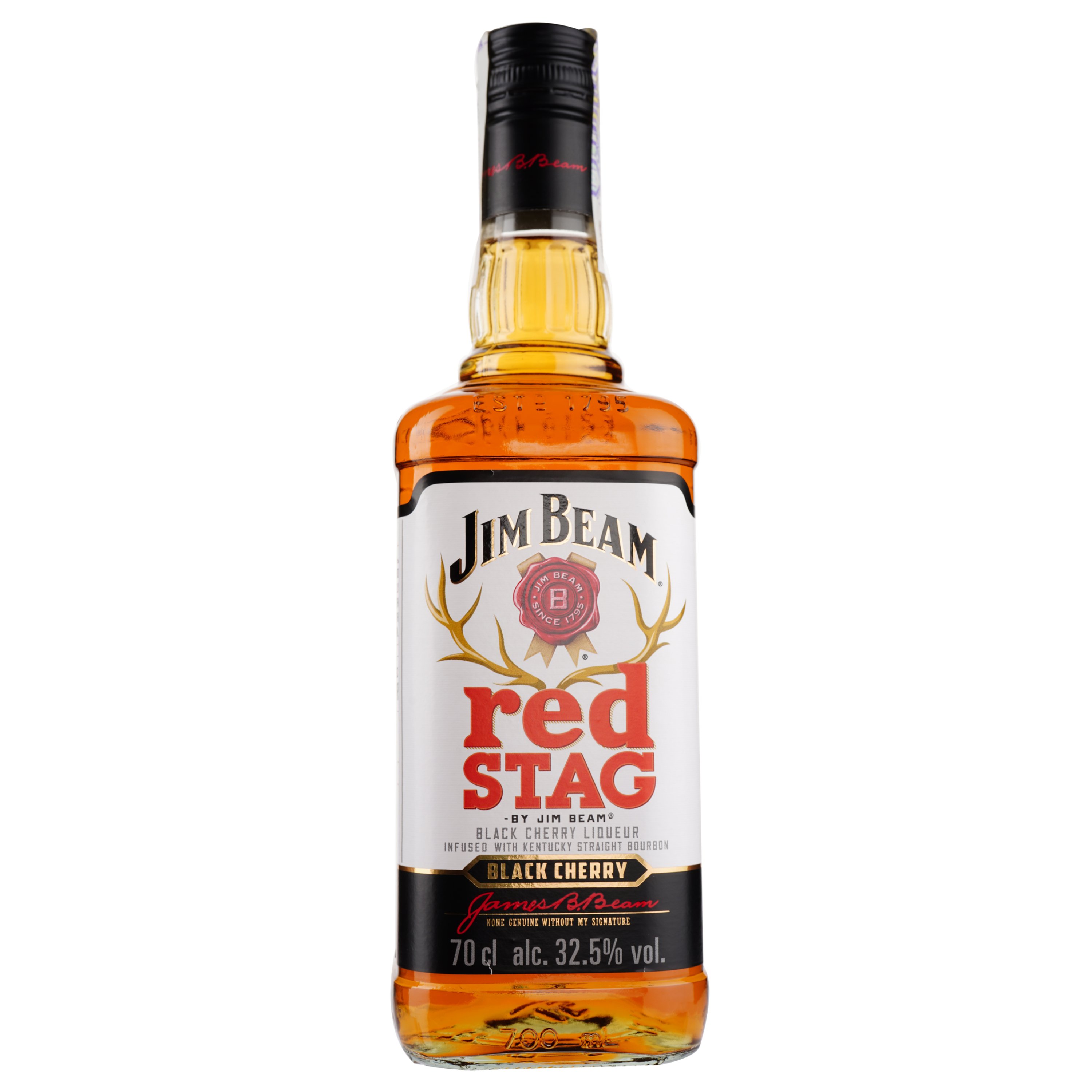 Віскі Jim Beam Red Stag Black Cherry 32.5% 0.7 л - фото 1