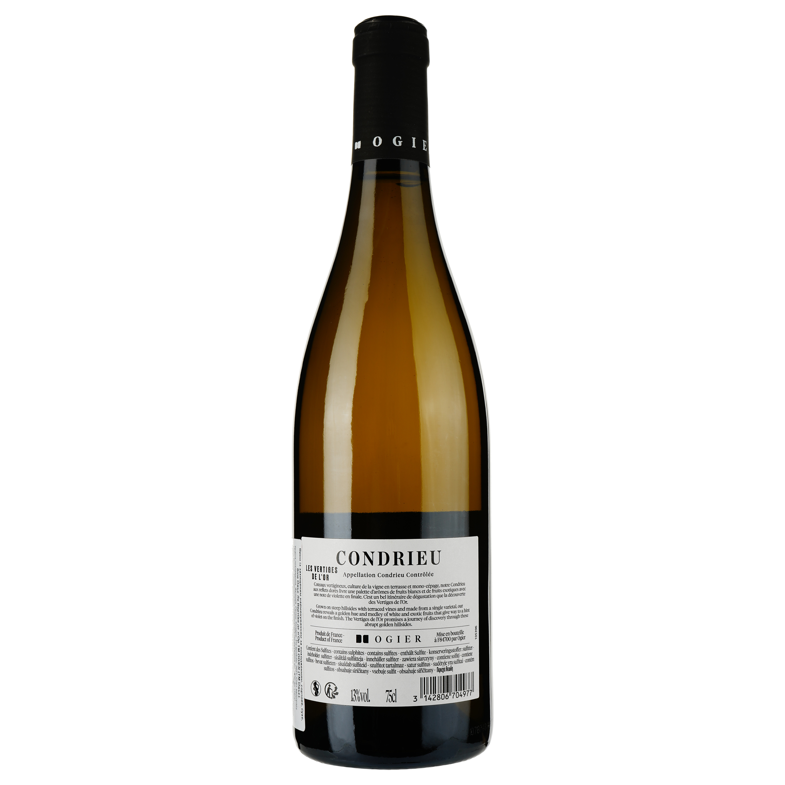 Вино Ogier Condrieu Blanc Les Vertiges de l'Or 2021 белое сухое 0.75 л - фото 2