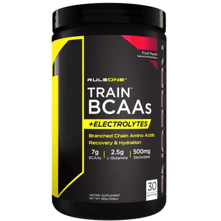 Комплекс амінокислот Rule 1 Train BCAAs + Electrolytes Фруктовий пунш 450 г - фото 1