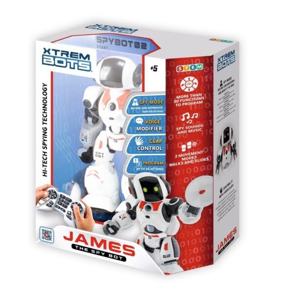Робот-шпигун Blue Rocket Xtrem Bots Джеймс Stem (XT3803084) - фото 4