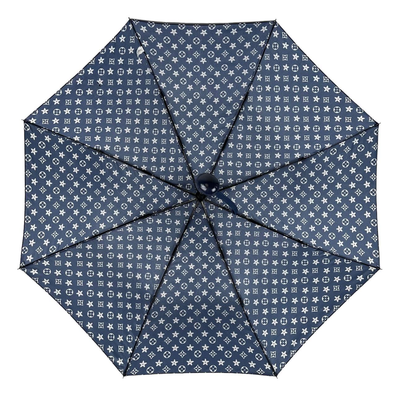 Жіноча складана парасолька напівавтомат Toprain 96 см синя - фото 6