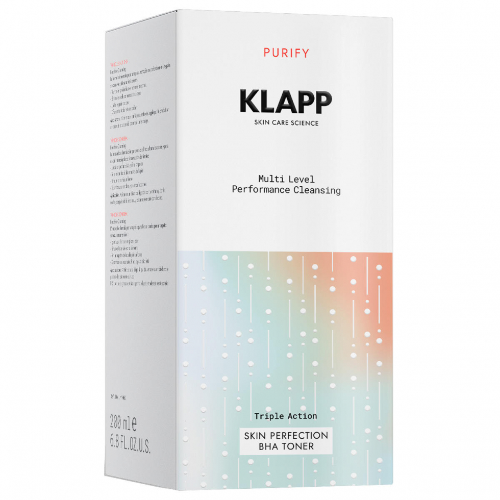 Тонік Klapp Multi Level Performance Purify Skin Perfection BHA для жирної та комбінованої шкіри 200 мл - фото 2