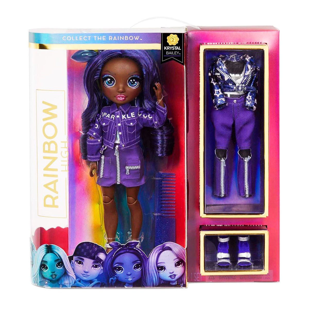 Кукла Rainbow High S2 Кристал Бэйли, с аксессуарами, 27 см (572114EUC) - фото 7