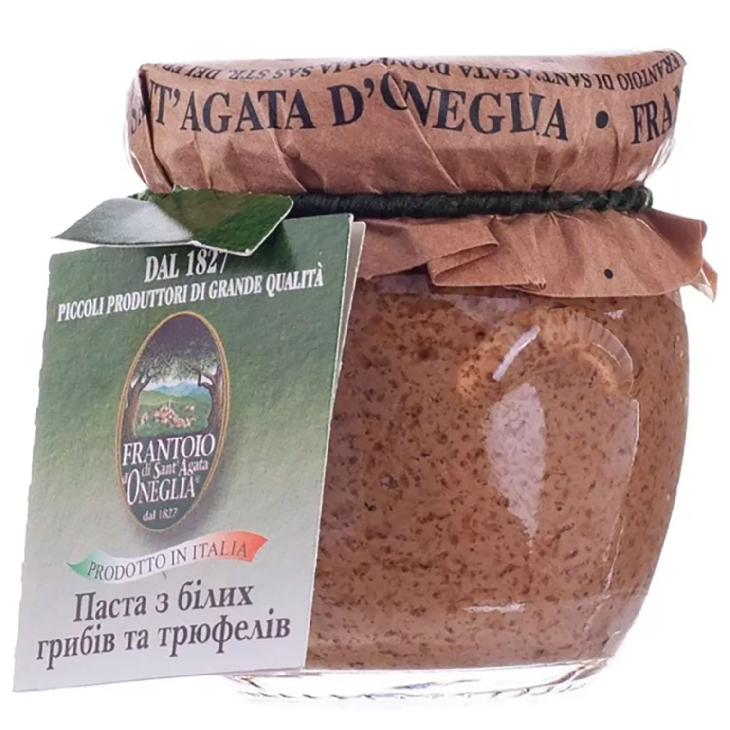 Паста Frantoio di Sant'agata Porcini Mushroom Cream And White Truffles из белых грибов и трюфелей 80 г - фото 1