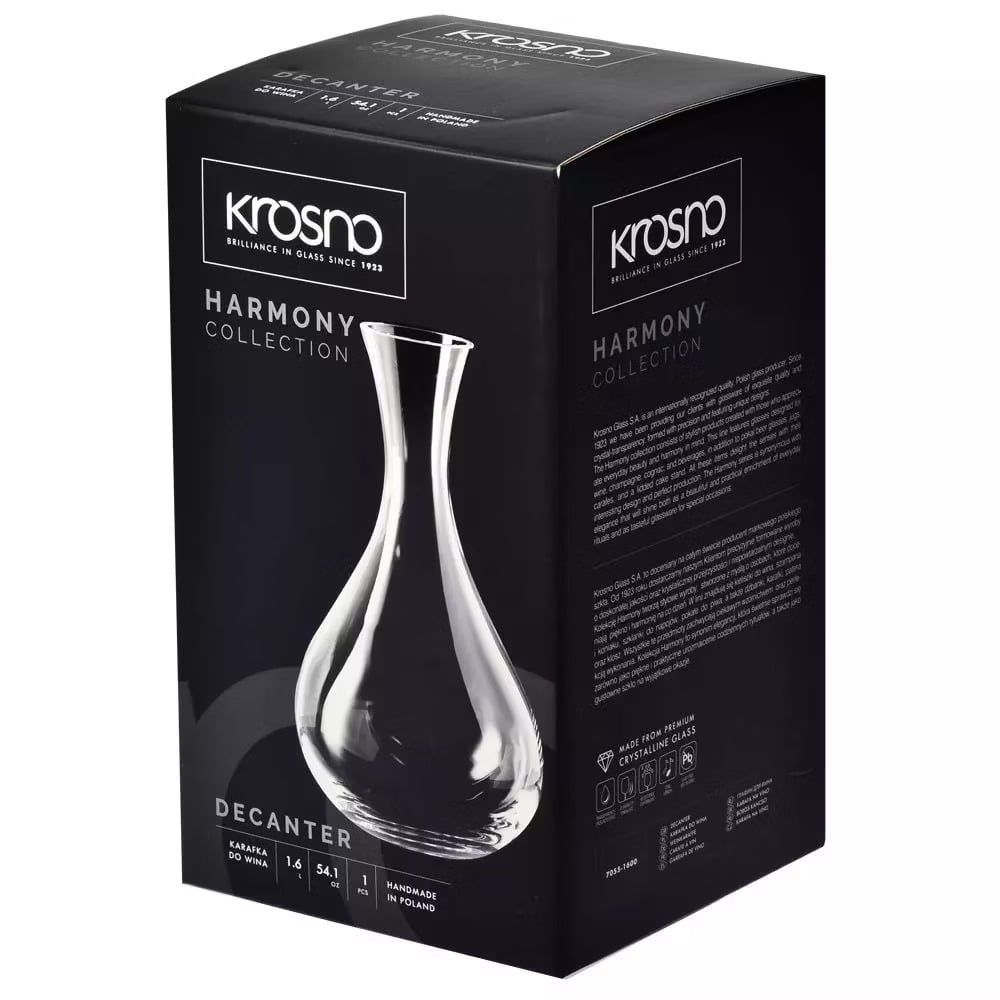 Графин Krosno Harmony, стекло, 1,6 л (790268) - фото 3
