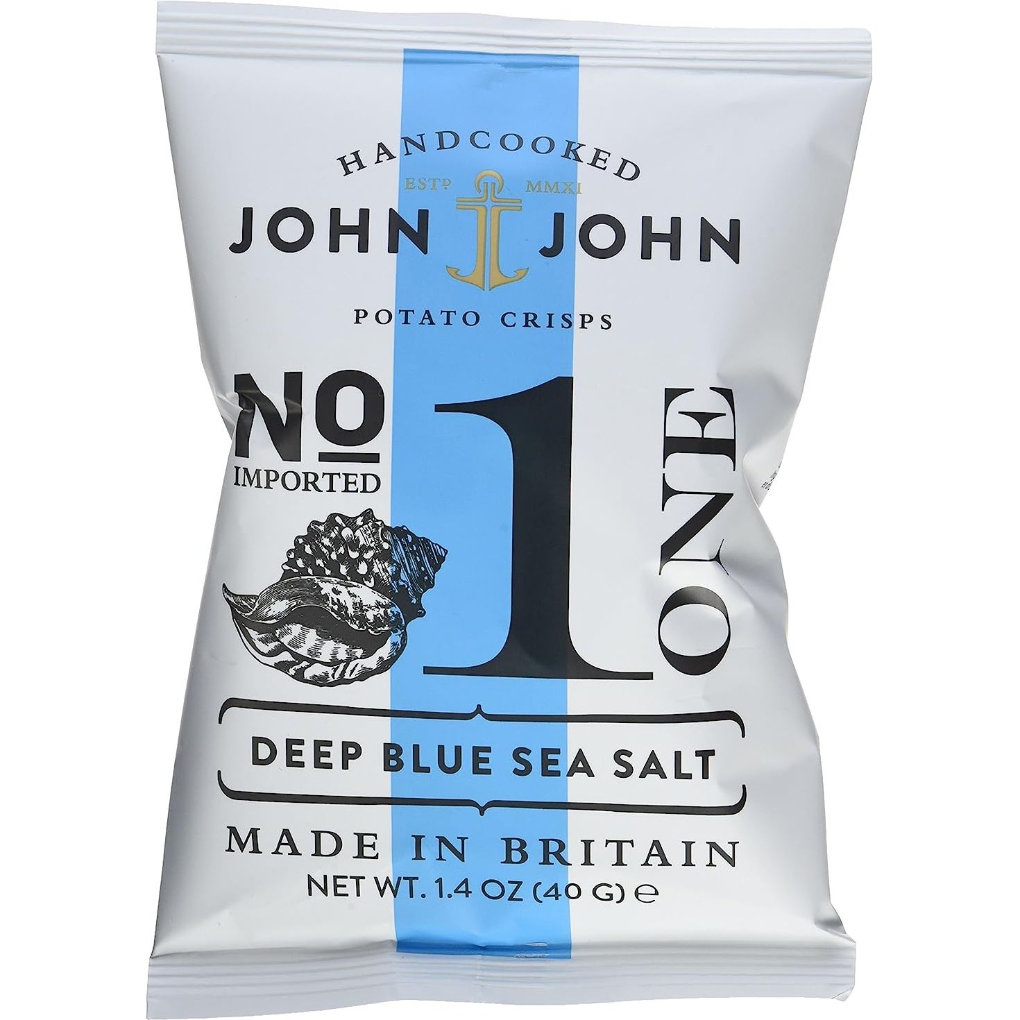 Чіпси картопляні John & John з морською сіллю 40 г - фото 1