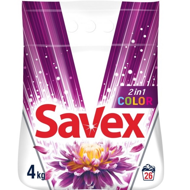 Стиральный порошок Savex 2в1 Color, 4 кг - фото 1