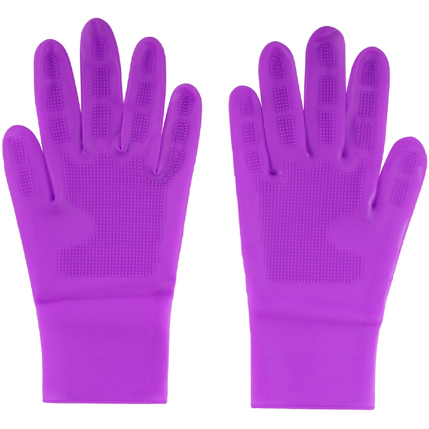 Перчатки силиконовые Iv San Bernard Ciclamino фиолетовые 1 пара - фото 1