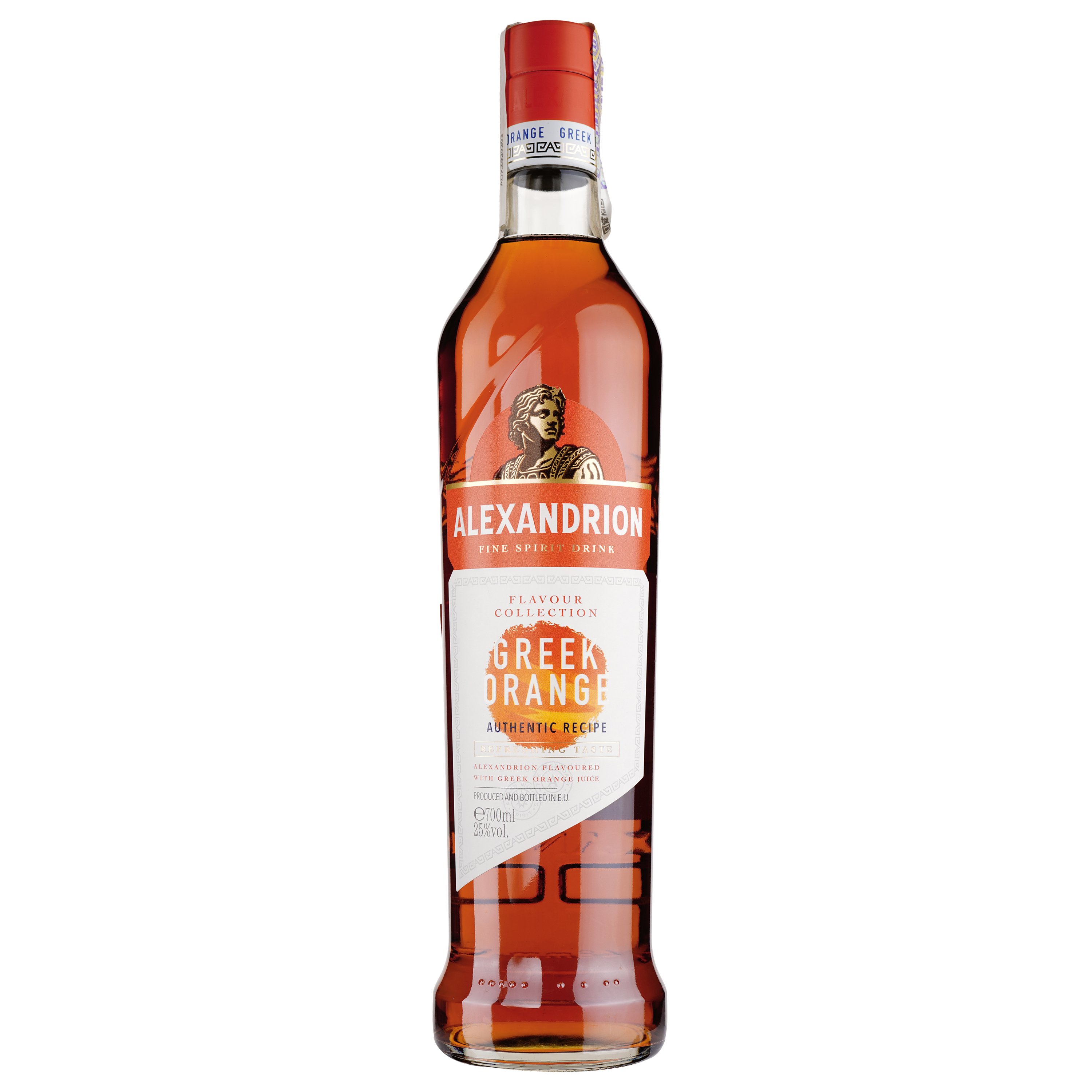 Крепкий алкогольный напиток Alexandrion Greek Orange, 25%, 0,7 л - фото 1
