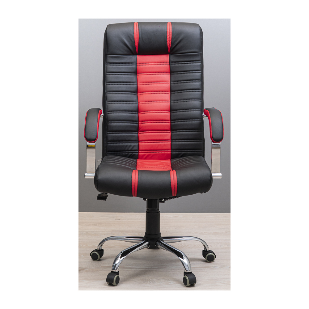 Крісло офісне Richman Атлант Хром M-2 Anyfix Флай чорний + червоний (RCM-1003) - фото 2