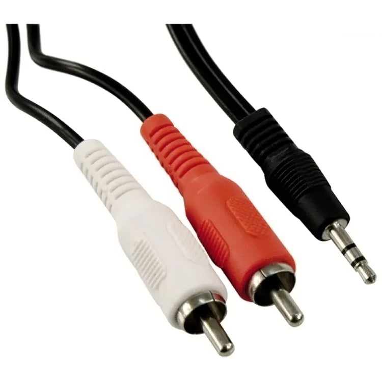 Готовий аудіо кабель BiG Jack 3.5 stereo - 2xRCA YC006 10м - фото 1