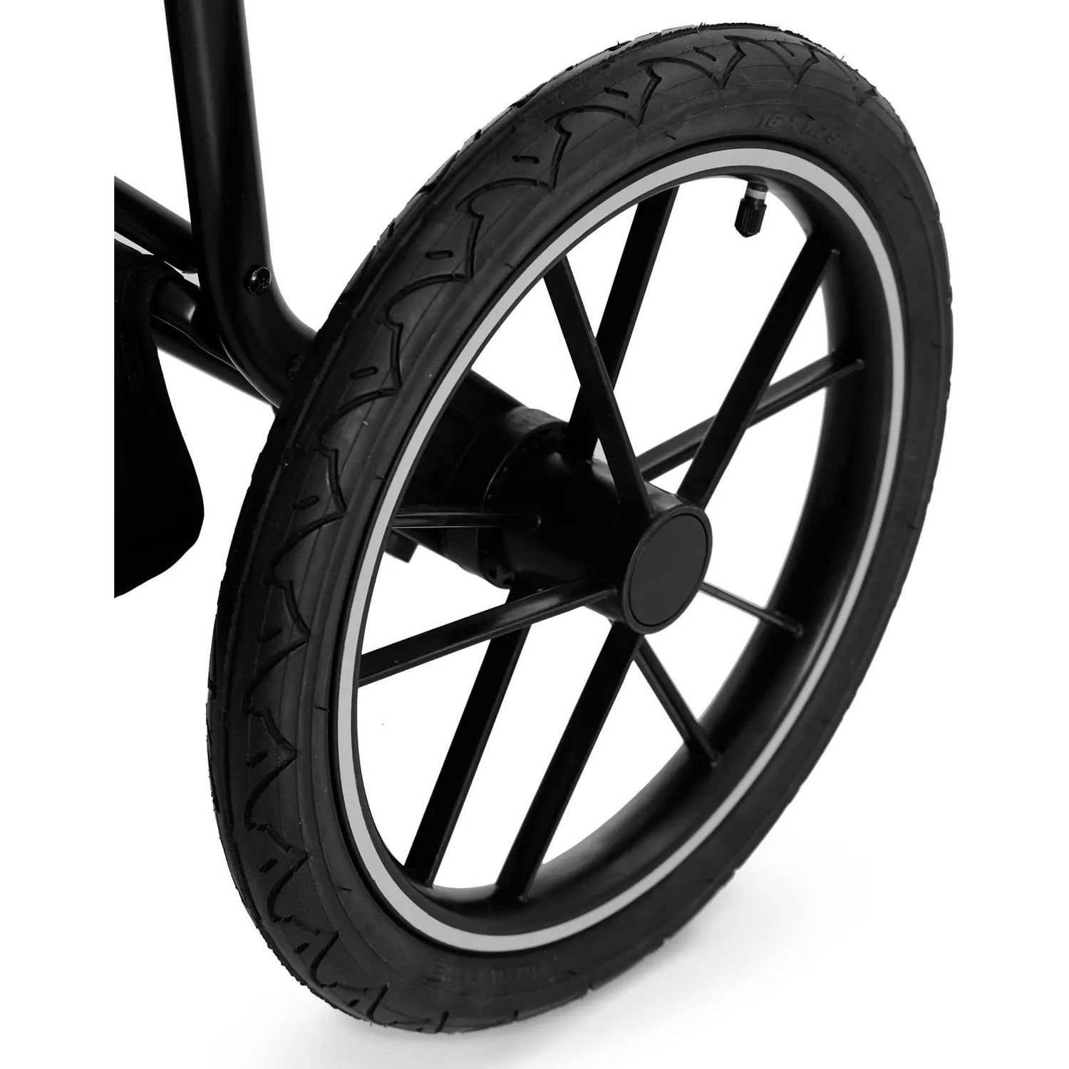 Прогулочная коляска Kinderkraft Helsi Deep Black черная (00-00305203) - фото 12