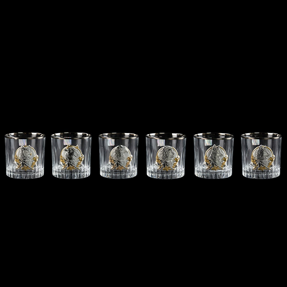 Набір кришталевих склянок Boss Crystal Келихи Лідер Платинум, 310 мл, 6 предметів (BCR6PL) - фото 2
