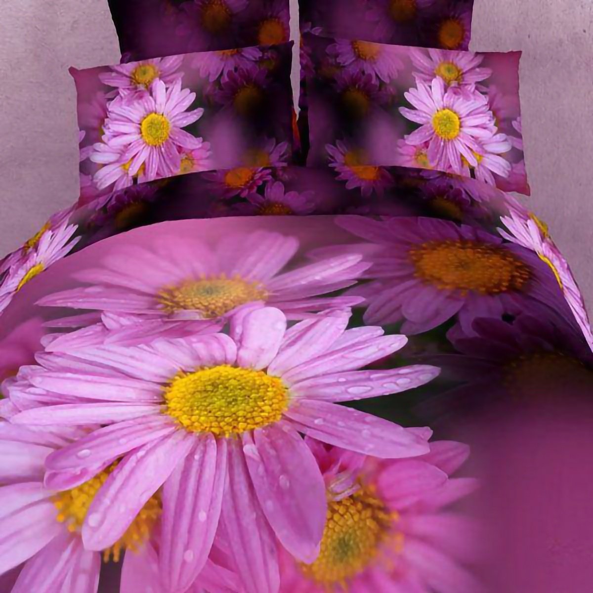 Комплект постельного белья Love You 3D Красота FS624, евростандарт, разноцветный (0189) - фото 1