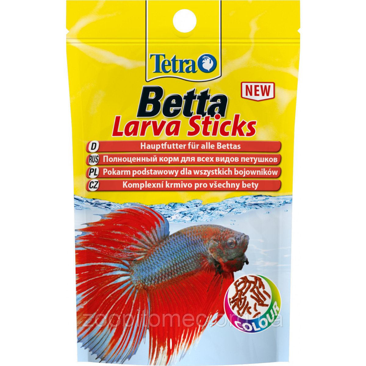 Корм для рыбок петушков Tetra Betta Larva Sticks Палочки, 5 г (259317) - фото 1