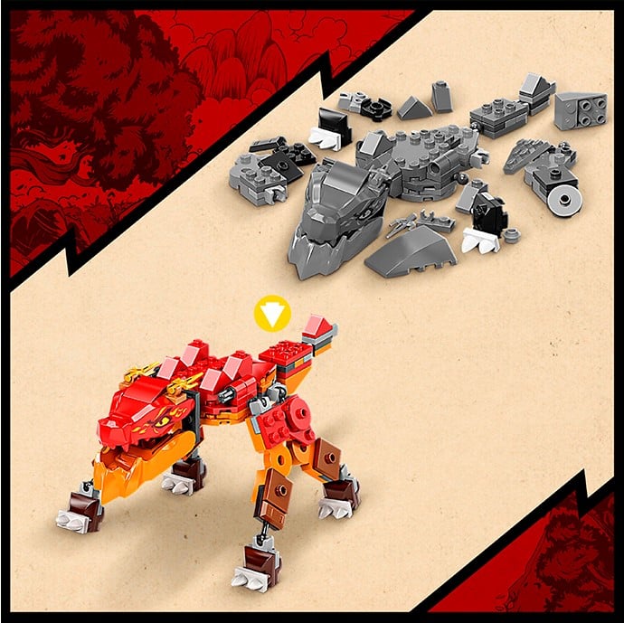 Конструктор LEGO Ninjago Вогненний дракон ЕВО Кая, 204 деталей (71762) - фото 8