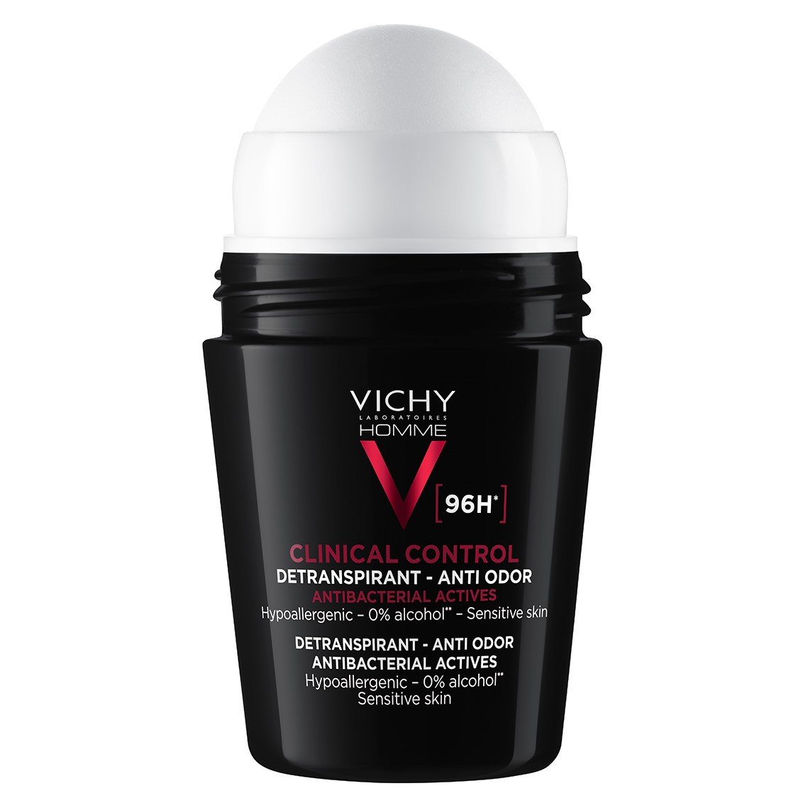 Шариковый антиперспирант для мужчин Vichy Deo Clinical Control 96 часов защиты, против чрезмерного потоотделения и запаха, 50 мл (MB469600) - фото 2