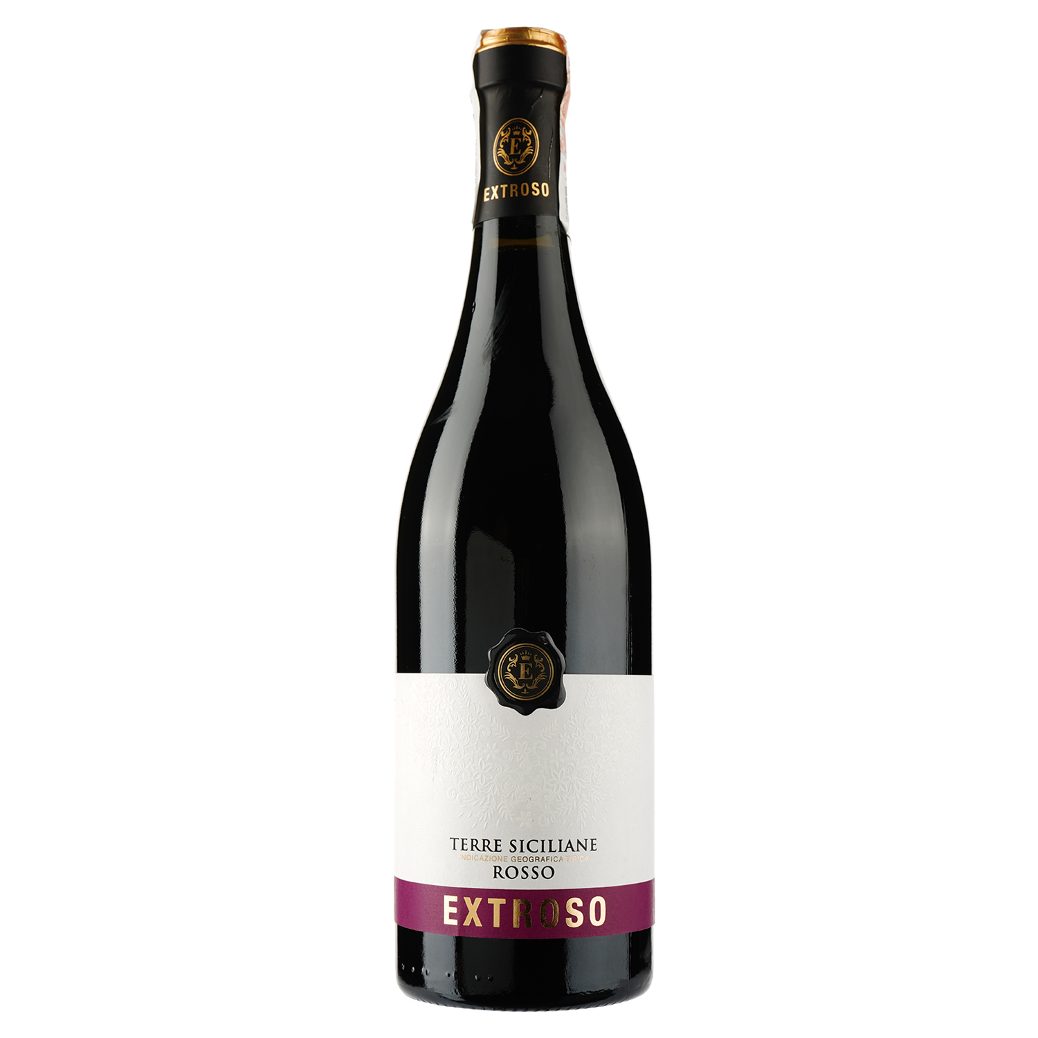Вино Extroso Terre Siciliane IGP Rosso, червоне, сухе, 14%, 0,75 л - фото 1