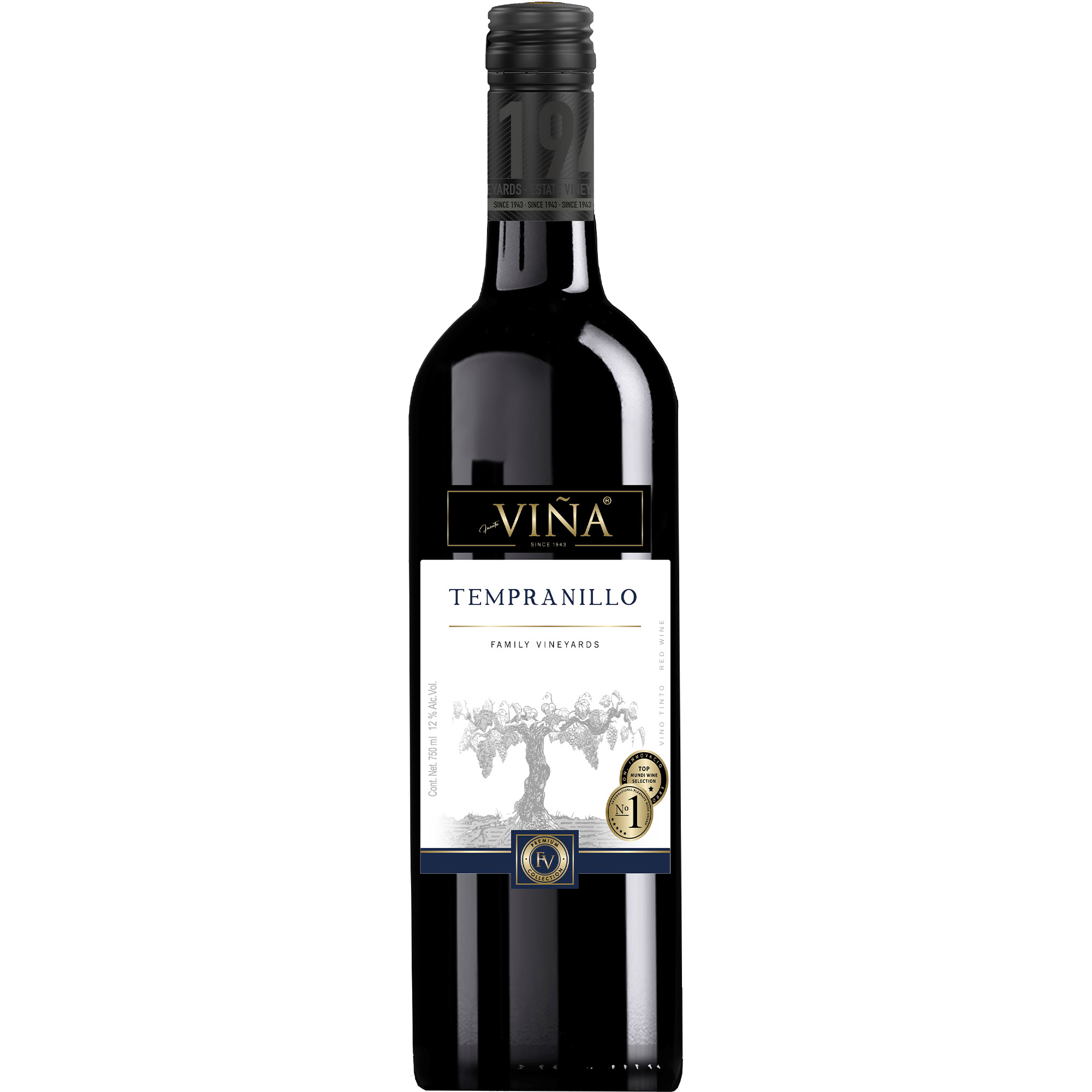 Вино Fuentevina Tempranillo сухое красное 0.75 л - фото 1