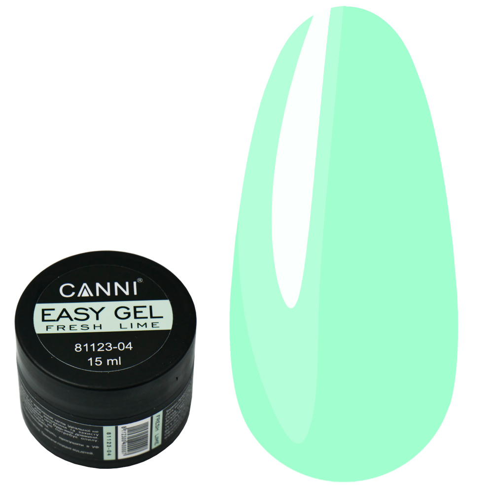 Гель для наращивания Canni Easy gel 04 Fresh Lime 15 мл - фото 2