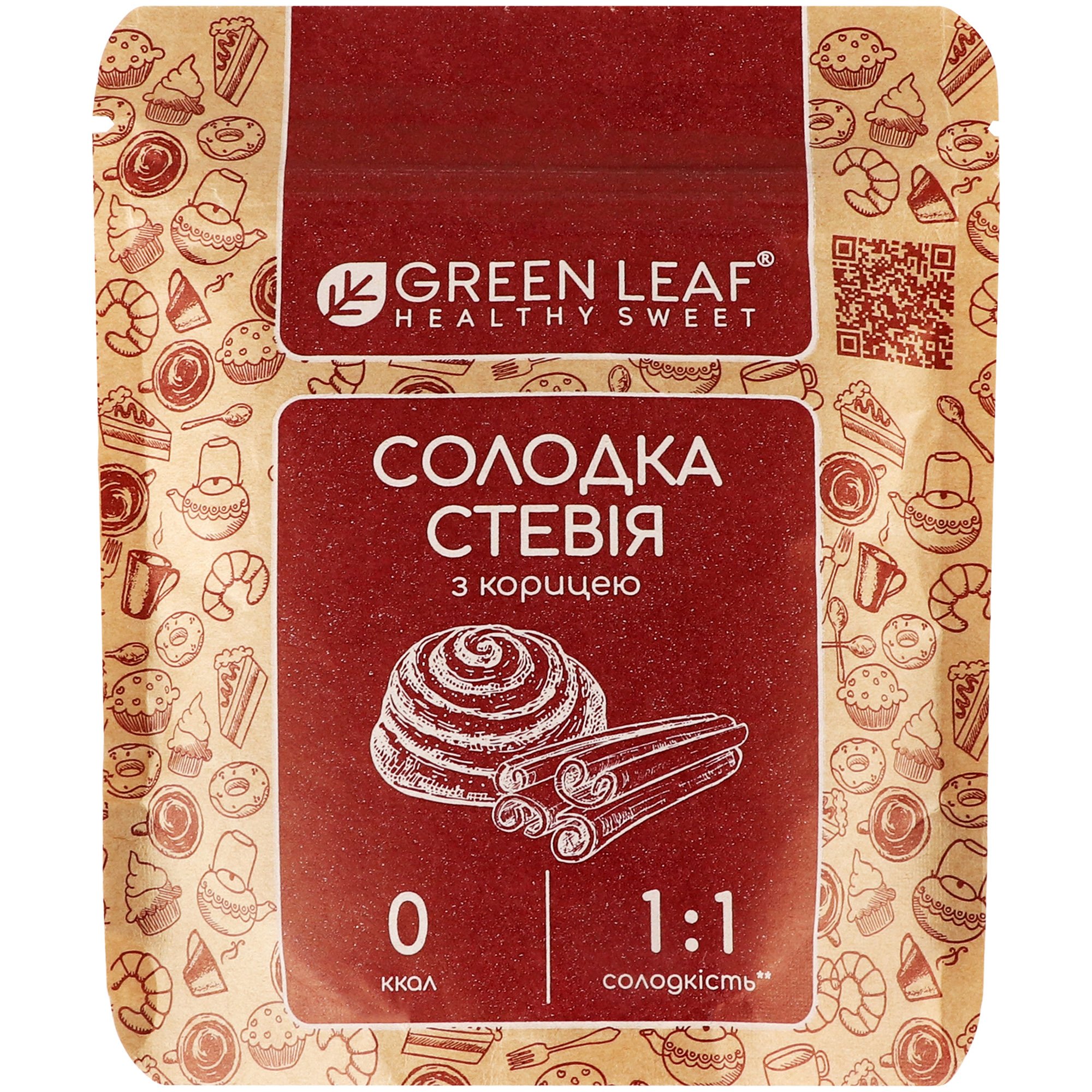 Сладкая стевия Green Leaf с корицей 100 г - фото 1