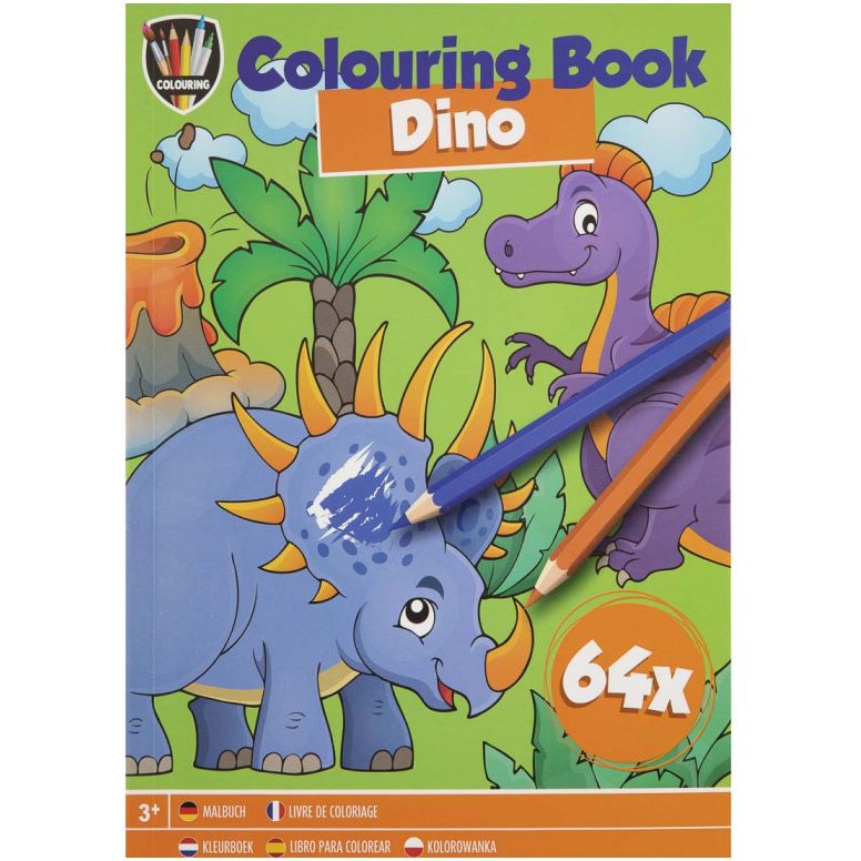 Раскраска Grafix Dino А5, 64 страницы (150109_4) - фото 1