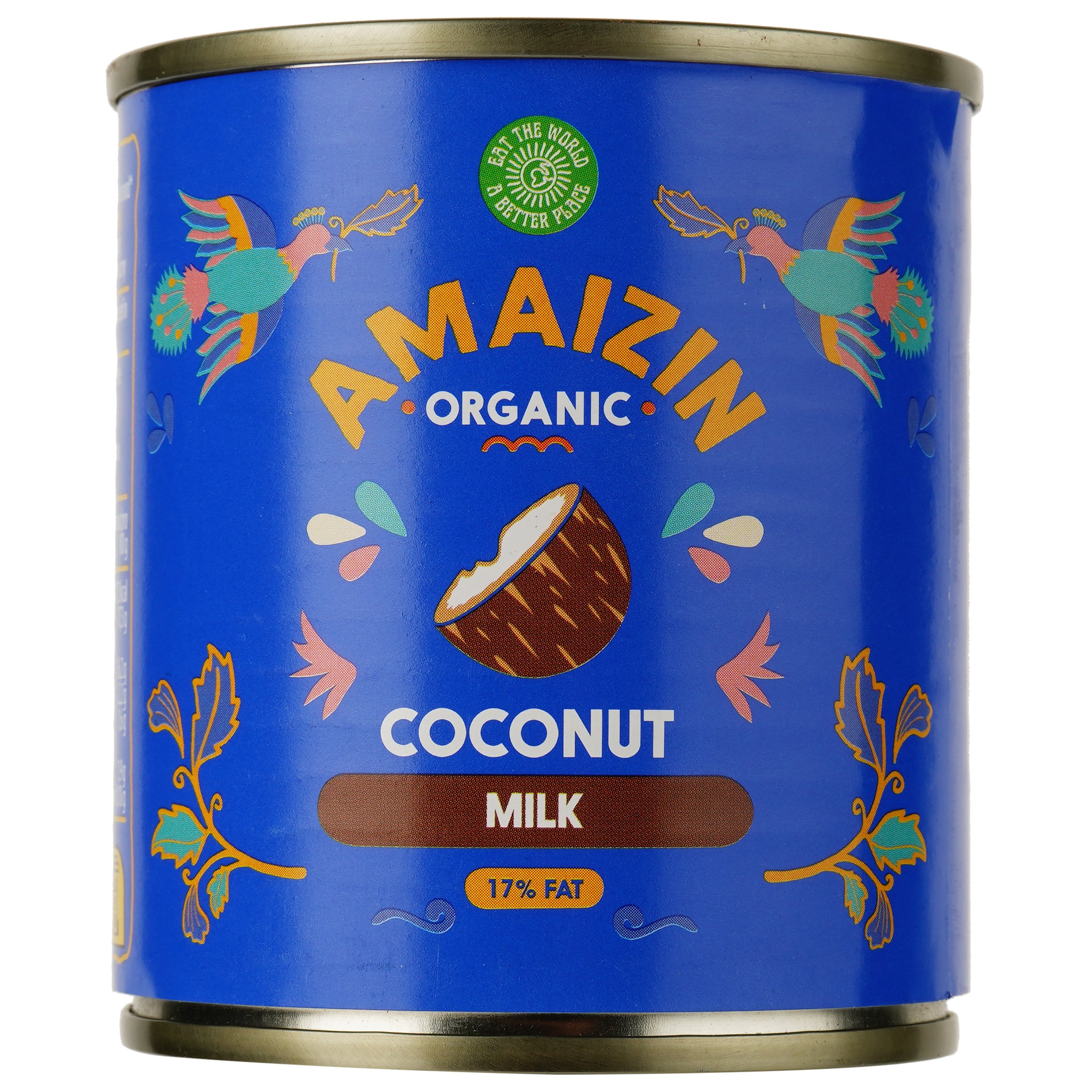 Органічне кокосове молоко Amaizin 17% 200 мл - фото 1
