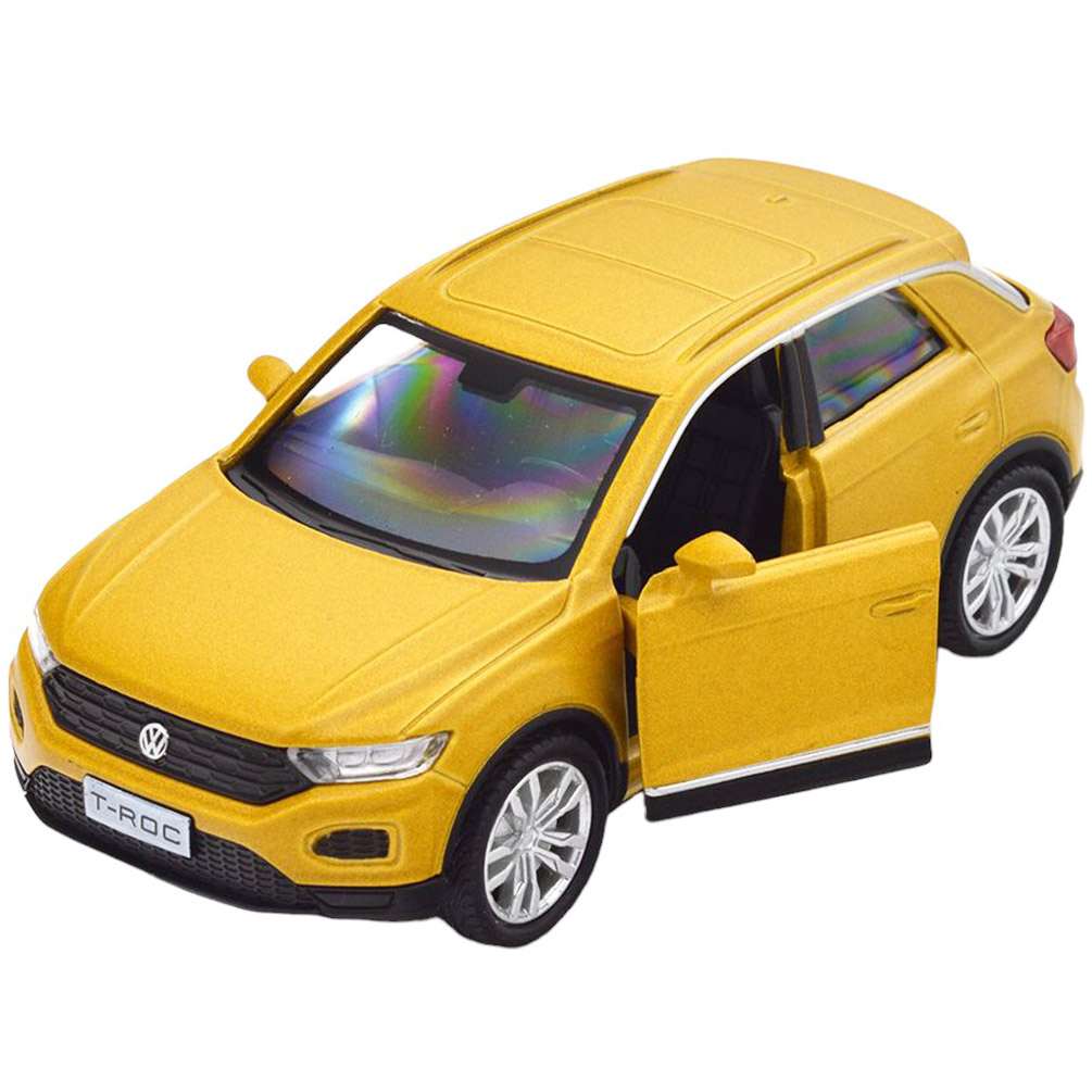 Автомодель TechnoDrive Volkswagen T-Roc 2018 1:32, золотая (250345U) - фото 1
