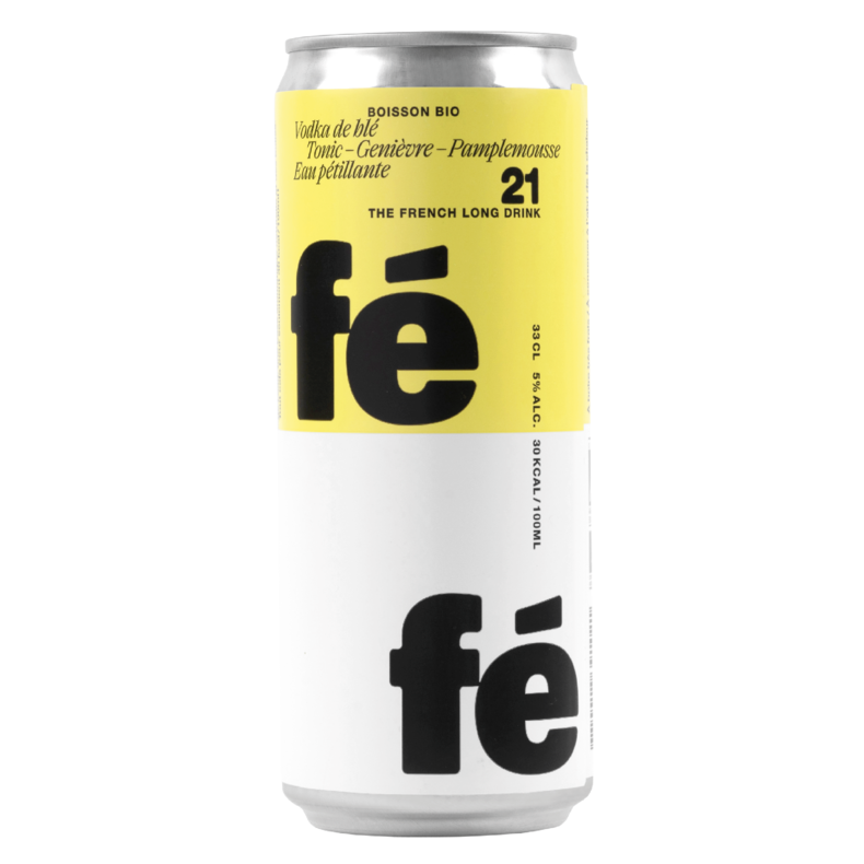 Напиток слабоалкогольный Fefe Tonic Genievre Pamplemousse, 5%, ж/б, 0,33 л - фото 1