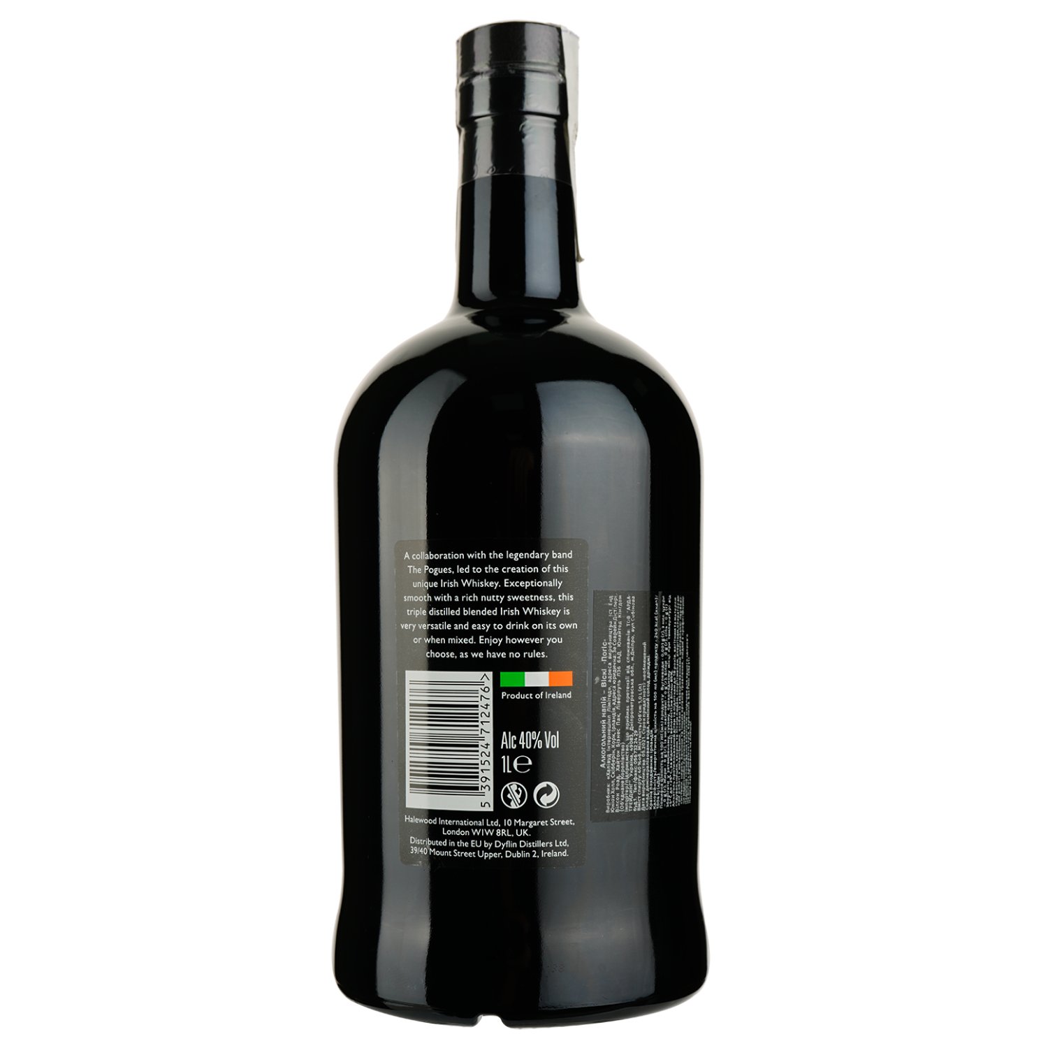 Виски The Pogues Blended Irish Whiskey, 40%, 1 л (818919) - фото 2