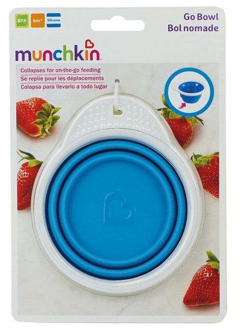 Тарелка дорожная Munchkin Go Bow, голубой (012377.01) - фото 2