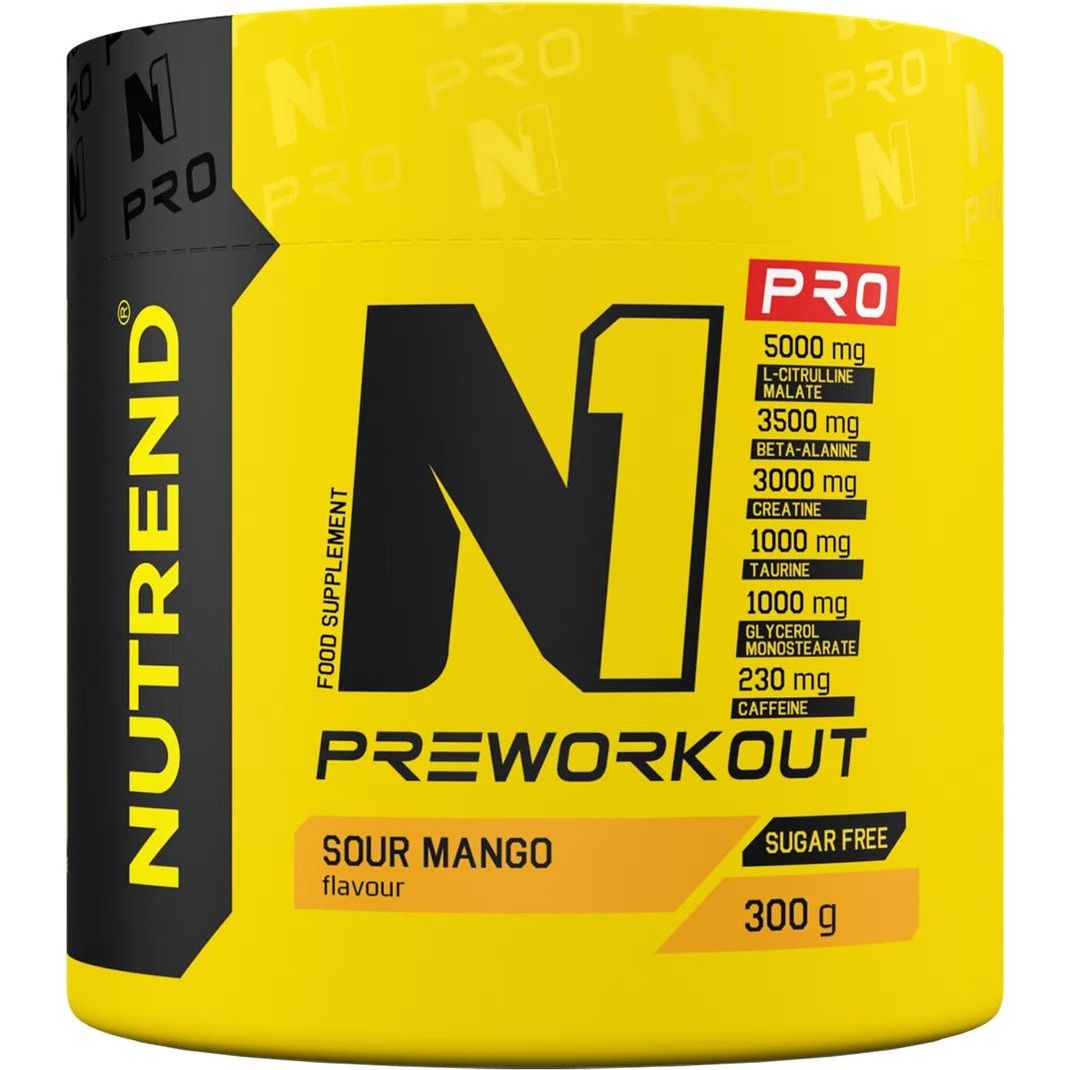 Предтреник Nutrend N1 Pro Sour Mango 300 г - фото 1