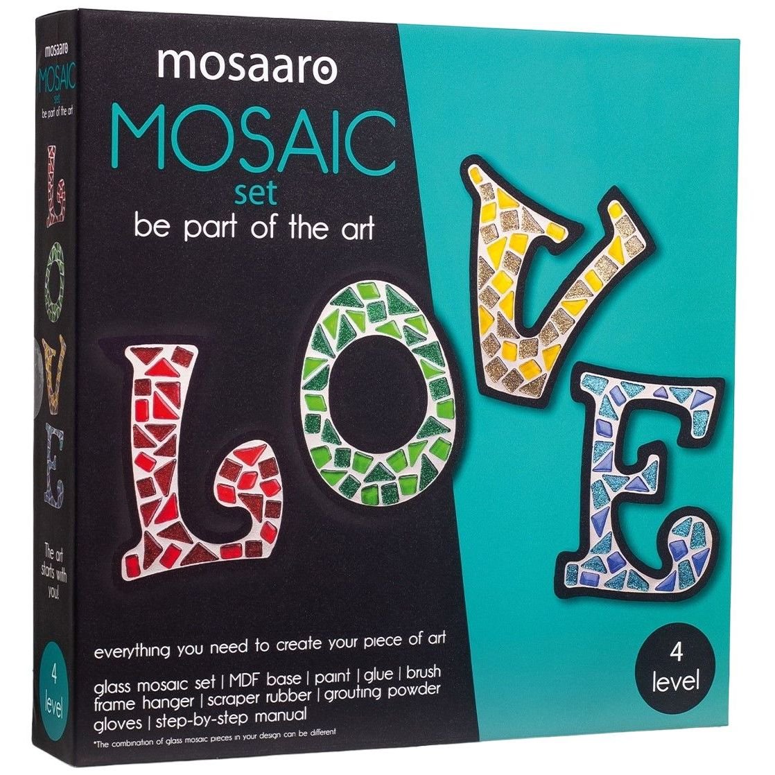 Стеклянная мозаика Mosaaro Love (MA4003) - фото 1