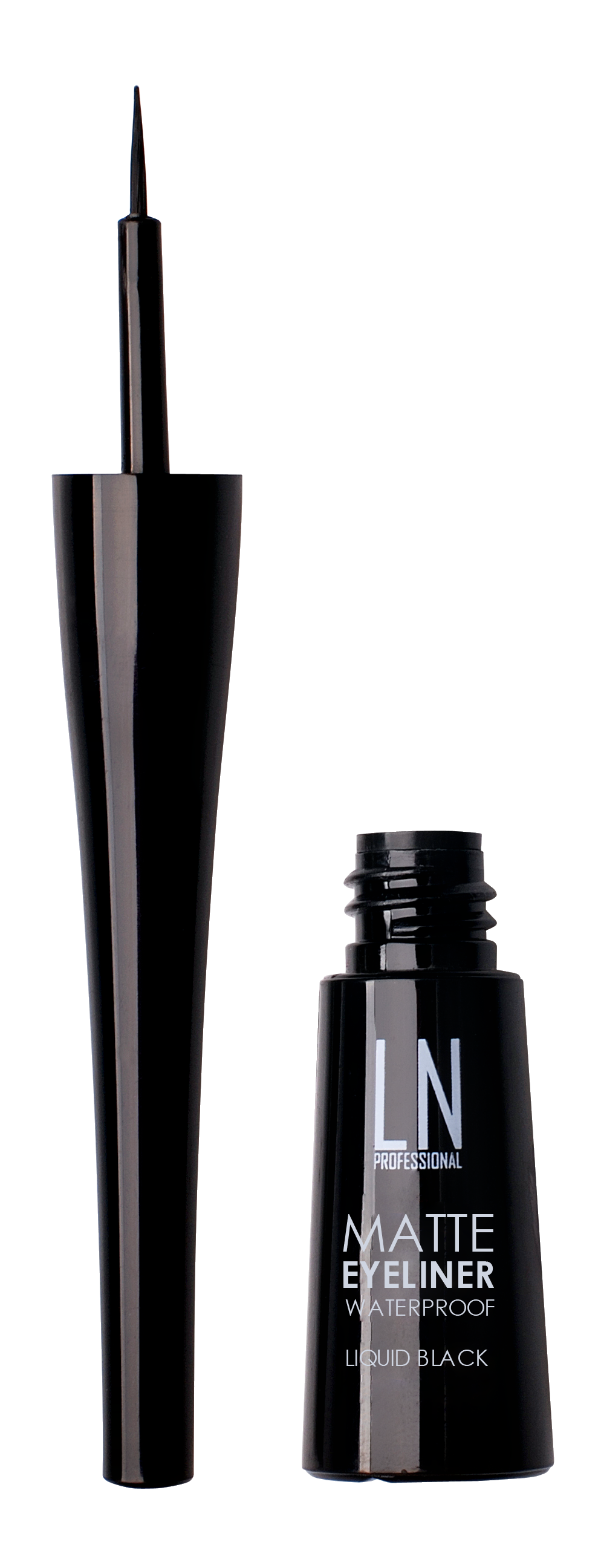 Жидкая матовая подводка для глаз LN Professional Matte Eyeliner Waterproof Liquid Black, тон 01, 3,5 мл - фото 2